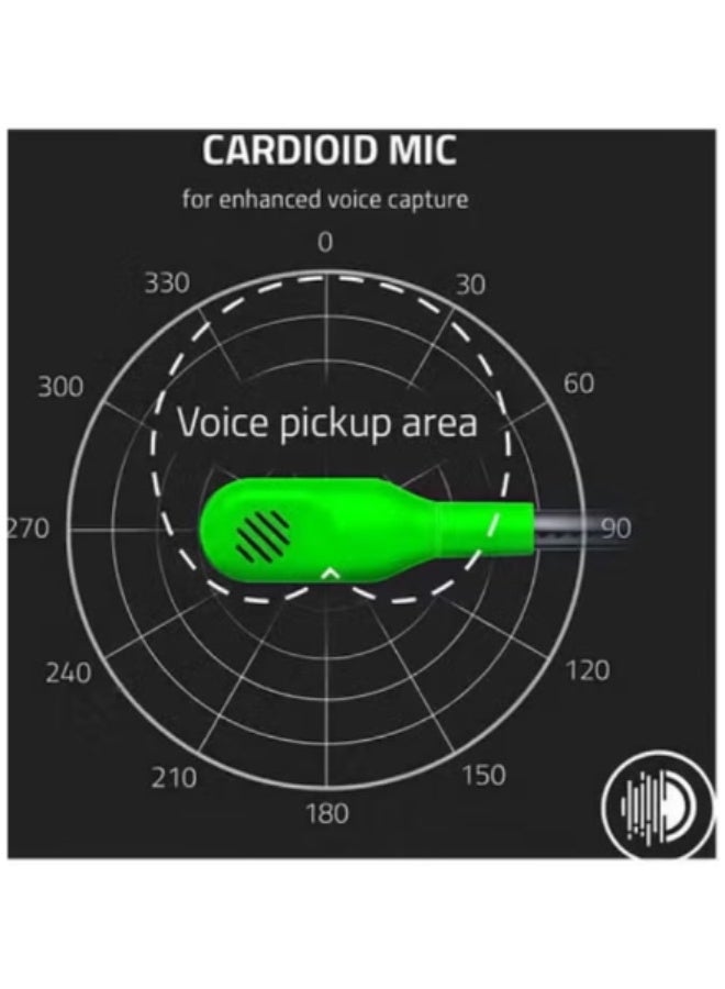Razer BlackShark V2 X Wired Esports Gaming Headset, 7.1 Surround Sound, 50mm Drivers, 240g Lightweight Build, Noise Cancelling Mic, Hybrid Memory Foam Cushions Comfort, Green | RZ04-03240600-R3M1 - Image 3